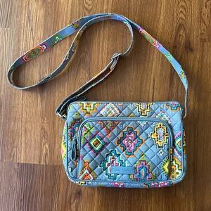 NWOT Vera Bradley Multicolor Aztec Western Design Quilted Crossbody Bag